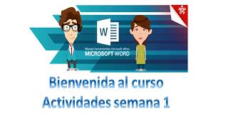 Microsoft word Actividades semana 1 [upl. by Nevart]