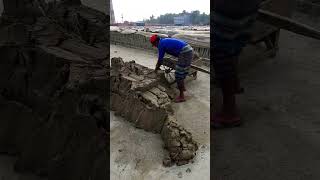 Simple process of clay soil brick making Traditional brick field [upl. by Jairia]