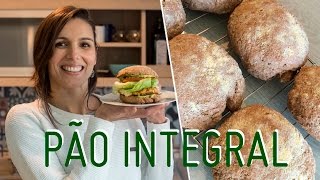 PÃO INTEGRAL como preparar uma receita gostosa e saudável e perfeita para hambúrguer [upl. by Thill]