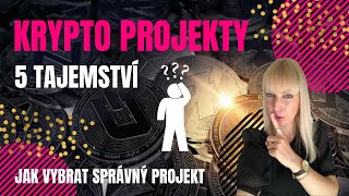 Investiční KRYPTO PROJEKTY na internetu  5 TAJEMSTVÍ  jak vybrat správný projekt pro své investice [upl. by Atima537]