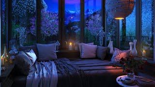 Go to Sleep w Rain Falling on Window  Relaxing Gentle Rain Sounds for Sleeping Problems Insomnia [upl. by Row]