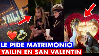 TEKASHI SORPRENDE A YAILIN EN SAN VALENTIN LE PROPONE MATRIMONIO [upl. by Ayekin]