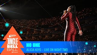 Alicia Keys  No One Live at Capitals Jingle Bell Ball 2023 Night Two  Capital [upl. by Kloman]