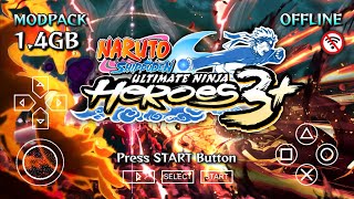 NARUTO Ultimate Ninja HEROES 3 PPSSPP Android Offline Mod Naruto Heroes 3 Graphics HD  Gameplay [upl. by Graniela]