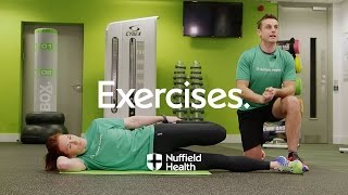 How To Side Hip and Quad Stretch  Nuffield Health [upl. by Kcod68]