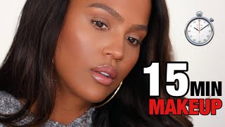 MY 15 MIN MAKEUP ROUTINE  MAKEUPSHAYLA [upl. by Breed466]