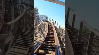 Should this Wooden Roller Coaster be RMC’d 🪵 fyp rollercoaster [upl. by Acilgna]