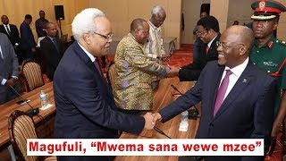 MAGUFULI AKUTANA NA VIONGOZI WASTAAFU IKULU AMSIFIA LOWASSA [upl. by Grantley]