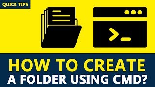 How To Create A Folder Using Command Prompt in Windows 10  Commands mkdir dir cd [upl. by Noxaj]