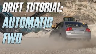 ℹ️ How To Drift Automatic FrontWheel Drive Car Scandinavian Flick amp Handbrake [upl. by Aretak]