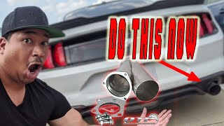 MAJOR Mustang Ecoboost Exhaust MOD Electric Exhaust Cutout Better than a Muffler Delete [upl. by Llerral284]