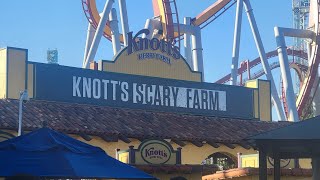 knotts berry farm vlog not knotts scary farm [upl. by Nnylkcaj]