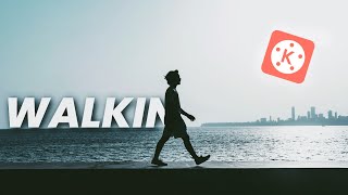 Reveal TEXT as you WALK  Masking  Kinemaster Tutorial [upl. by Alet]