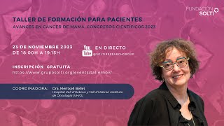 Taller para pacientes AVANCES EN CÁNCER DE MAMA CONGRESOS CIENTÍFICOS 2023 [upl. by O'Conner219]