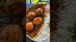 Spicy Egg Curry Chawal  Village Desi Khana minivlog shortvideo shorts cooking viral eggrecipe [upl. by Brine]