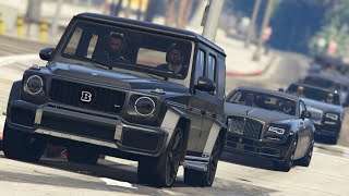 GTA 5  Mafia Convoy On Streets [upl. by Ike919]