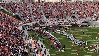 Virginia Tech Enter Sandman Entrance vs Clemson 2024 [upl. by Lahsiv]