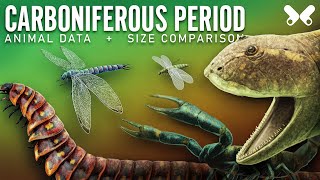 CARBONIFEROUS Period Animals size comparison and data [upl. by Capp]