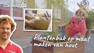 Plantenbak op maat maken van hout [upl. by Koller]