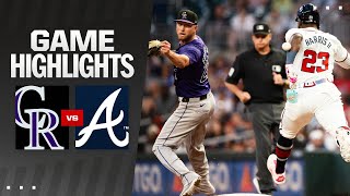 Rockies vs Braves Game Highlights 9324  MLB Highlights [upl. by Asim]