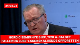 Nordic Semis nye sjef Teslasalget faller og luselaser skal redde oppdretten [upl. by Pyle]