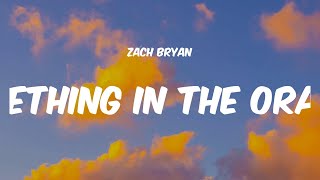 Something in the Orange  Zach Bryan Lyrics [upl. by Rosaline416]