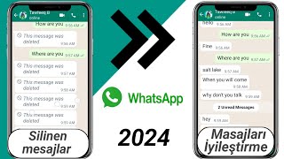 WhatsAppta silinen mesajları nasıl görebilirim  silinen whatsapp mesajı ricover 2024 [upl. by Freemon797]