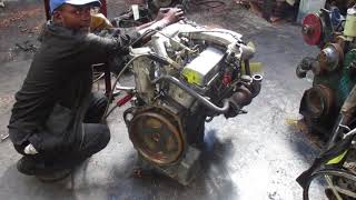 Mercedes Sprinter 662 5 cylinders Ssangyong Musso at TV2 Engine and Gearbox [upl. by Akehsat218]