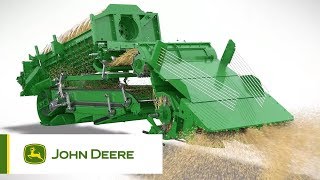 John Deere  S700 Complete Cropflow Animation [upl. by Sutniuq]