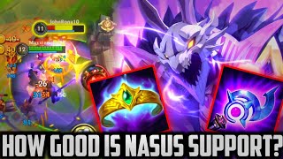 Wild Rift  is AP Nasus Support Actually Good Full Gameplay  Commentary FULL AP NASUS SUPPORT [upl. by Arehsat850]