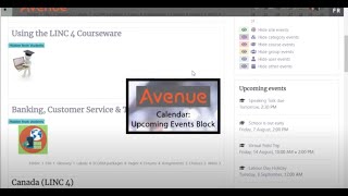 Calendar Upcoming Events Block [upl. by Brendon]