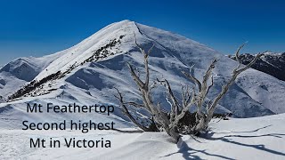 Mt Bogong Mt Feathertop winter 2024 [upl. by Enyamert338]