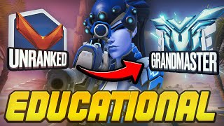 Educational Unranked To GM1 Widowmaker  By Rank 1 Widowmaker 85 win rate [upl. by Bathesda]