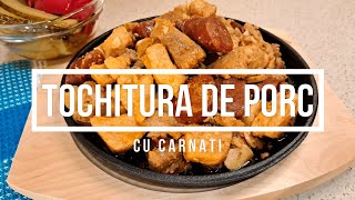 Tochitura de Porc cu Carnati  Reteta Delicioasa cu Carne de Porc [upl. by Alleras374]