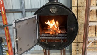 Homemade Wood Burning Stove  Heater [upl. by Saxon]