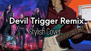 Nero vs Vergil theme  Devil Trigger Remix  Silver Bullet  Devil May Cry 5 Guitar cover [upl. by Ondine]