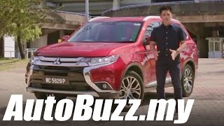 2016 Mitsubishi Outlander 24 MIVEC SUV Review  AutoBuzzmy [upl. by Boru]