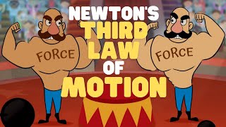 Newtons Third Law of Motion  Newtons Laws of Motion  Video for Kids [upl. by Durware13]