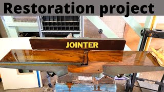 Jointer restoration project  Machine restoration video [upl. by Aidualc]