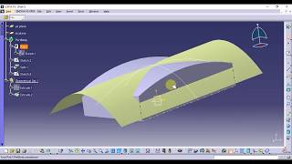 Catia Tutorial in Tamil 84  Split  Surface Based Features  Part [upl. by Eiddal]