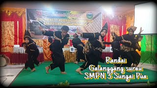 Penampilan Randai SMPN 3 Sungai Pua KabAgam Galanggang Surau Giriang Giriang [upl. by Janela748]