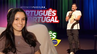 AFONSO PADILHA  PORTUGUÊS DE PORTUGAL vs PORTUGUÊS BRASIL [upl. by Matta]