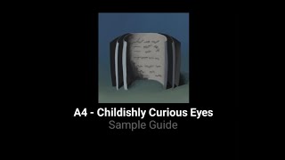 A4  Childishly Curious Eyes Sample Guide [upl. by Moriarty]