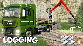 Farming Simulator 19  FORESTRY amp LOGGING MAN TGX 26640 [upl. by Otsuaf465]