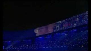 Torch ignited on Beijing 2008 olympic opending ceremony [upl. by Emylee587]