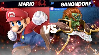 Super Smash Bros Ultimate MarioRyu Mario vs suavemente Ganondorf [upl. by Papp]