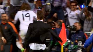 Xabi Alonsos reaction after Bales goal HD  La decima [upl. by Eilatam]