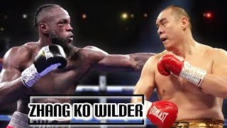 Deontay Wilder vs Zhilei Zhang Boxing Fight [upl. by Belier81]