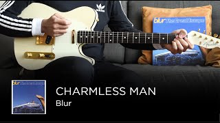 Blur  Charmless Man Guitar amp Bass Cover [upl. by Okoyk]