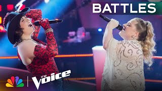 Jackie Romeo and Olivia Rubinis Electrifying Version of quotEdge of Seventeenquot  The Voice Battles [upl. by Elicec631]